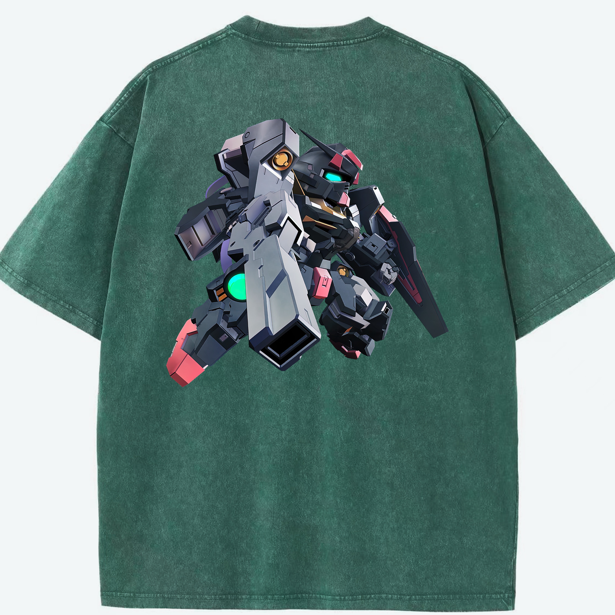 （画像用） 機動戦士ガンダム Mobile Suit Gundam 綿100% ヴィンテージ風 半袖Tシャツ（背面プリント）